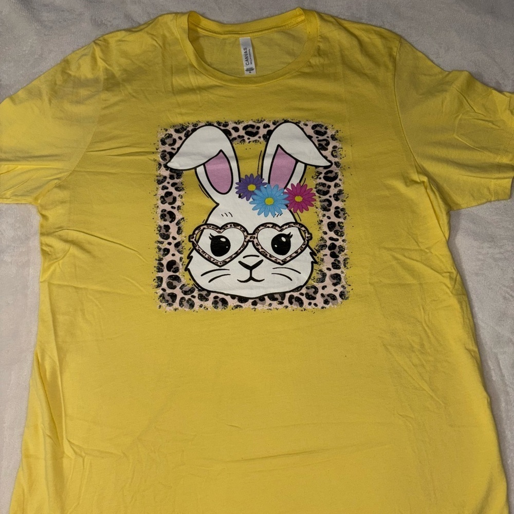 Yellow Bunny Graphic T-Shirt